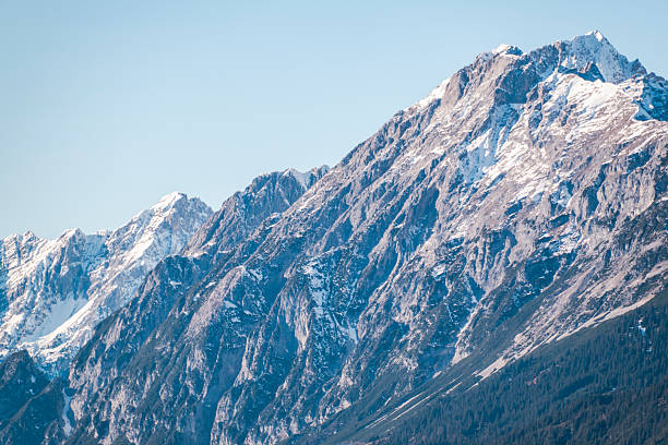 Panorama of the Alps at winter
