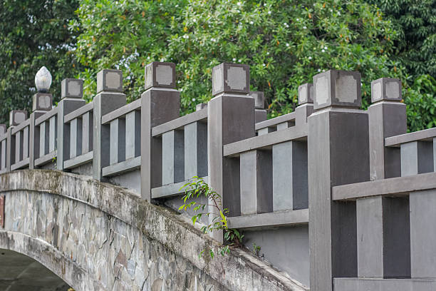 Baluster railing promenade. A Coruña province, Galicia, Spain.
