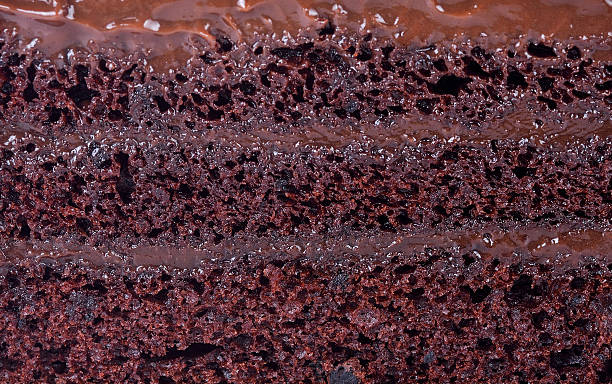 istock Texture of chocolate sponge cake. 2253069638