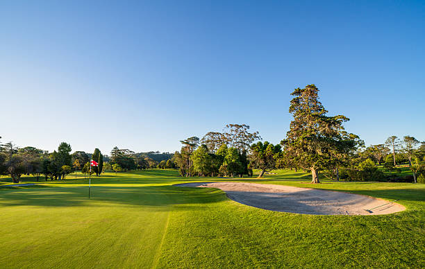 istock A prominent sand hazard marks the golf course landscape. 2253070597