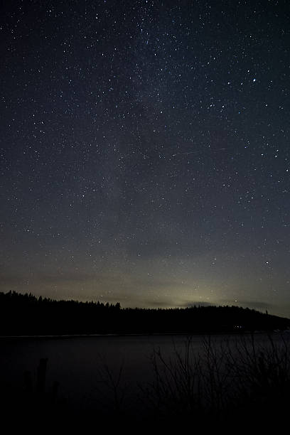 istock Lake landscape with Night sky 2253071255