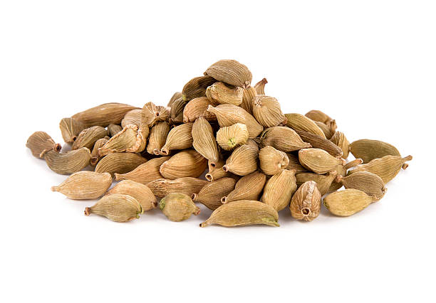 istock Green cardamon pods isolated on white background 2253072226