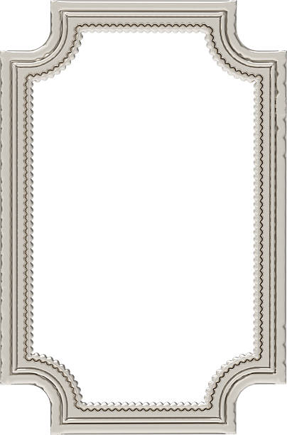 Silver Gold Vintage Antique Frame Background Border Decoration