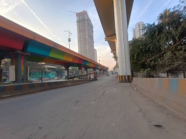 istock THANE CITY SKYSCRAPER BUILDING WITH KAPURBAWADI FLYOVER 2253080611