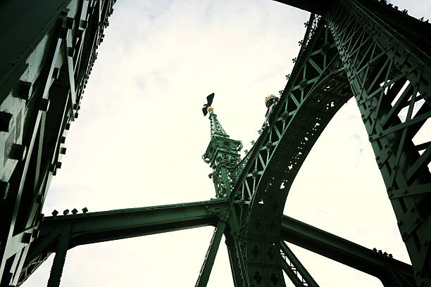 istock image of bridge detail in Budapest. architectural structure 2253085258