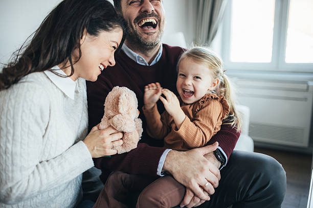 istock Young playful family having fun 2253086880