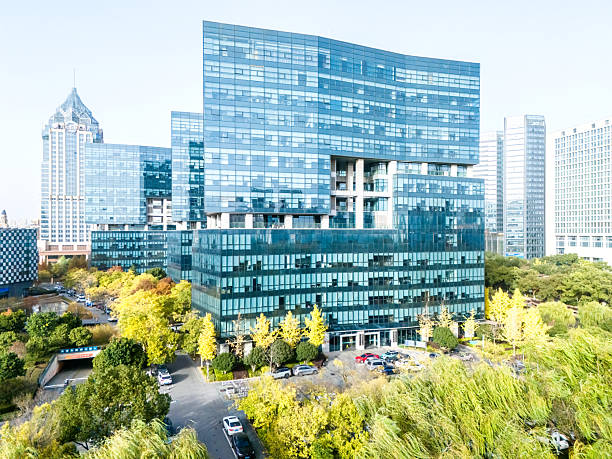 istock Office buildings in eco-cities 2253095029
