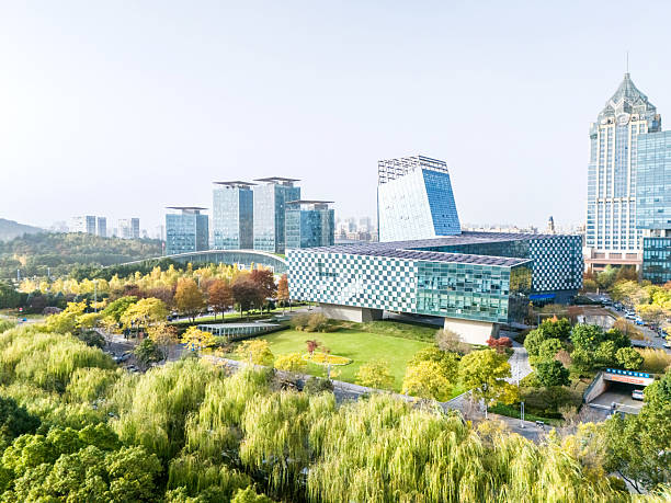istock Office buildings in eco-cities 2253095122
