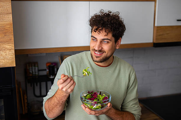 istock Healthy Breakfast with Salad at Home Kitchen 2253096687