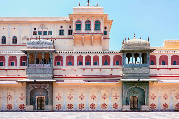 April 2018 -Jaipur, Rajasthan, India - The architecture of the City Palace in Jaipur