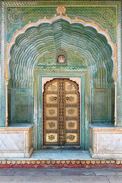 April 2018 -Jaipur, Rajasthan, India - The architecture of the City Palace in Jaipur