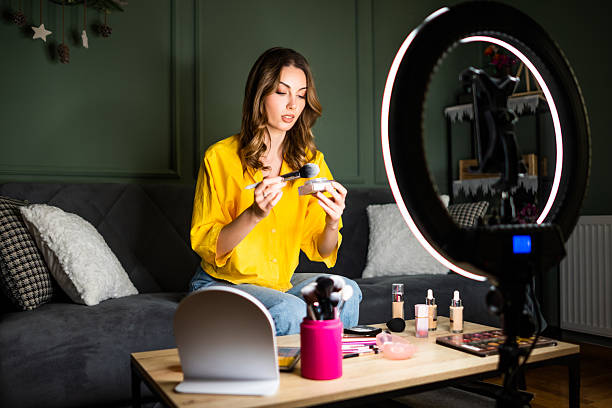 istock Influencer Recording a Beauty Routine 2253102458