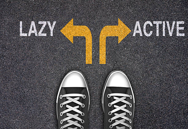 istock Decision at a Crossroad - Lazy or Active 2253103071