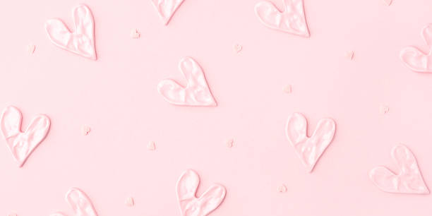istock Valentine's day concept. Pink hearts on background. 2253104301