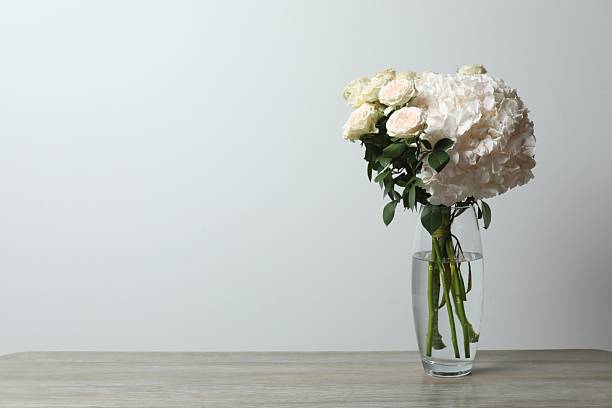 the roses on the table with soft tone