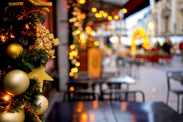 istock Christmas Tree Branches And Lights Shining Bright 2253112055