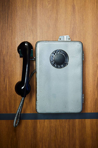 istock An old Soviet-era street telephone, a telephone booth 2253114980