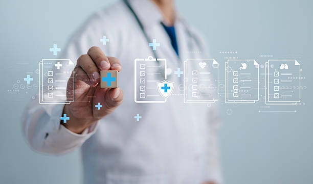 istock Doctors and the medical revolution, virtual reality and technological advancements, artificial intelligence (AI), and diagnostic reporting, health check concepts. 2253116232