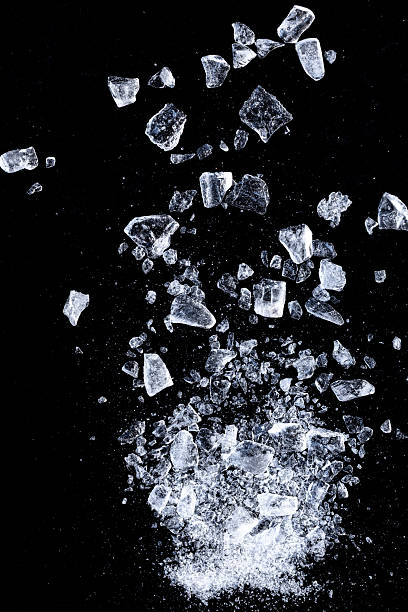 istock A pieces of crushed ice on a black background. 2253116698