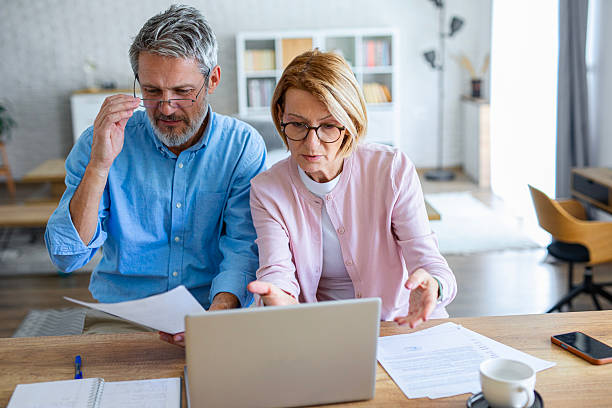 istock Couple Facing Problems With Utility Bills at Home 2253122356