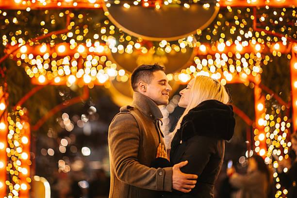 istock Couple in love during winter holidays 2253122429