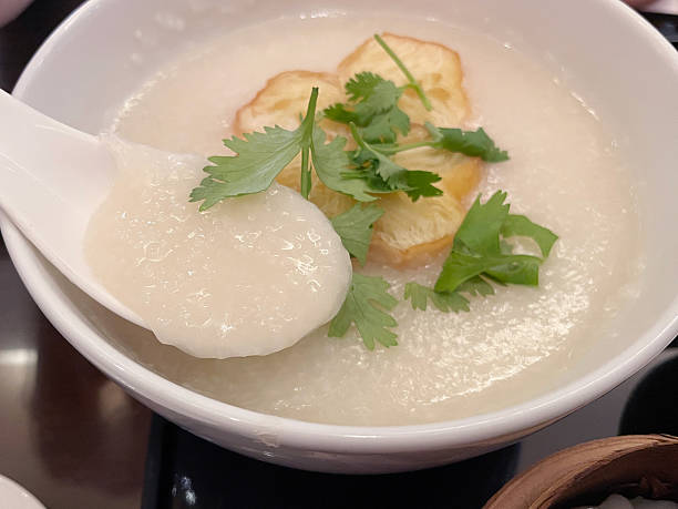 istock Chinese congee with soy milk 2253122553