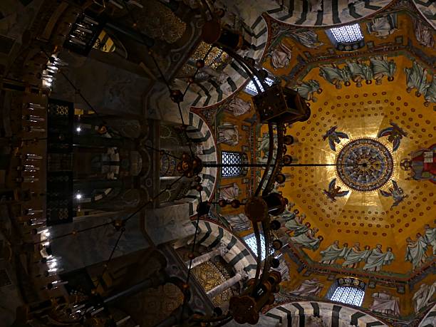 istock Interior of the magnificent cathedral in Aachen, Germany 2253123448