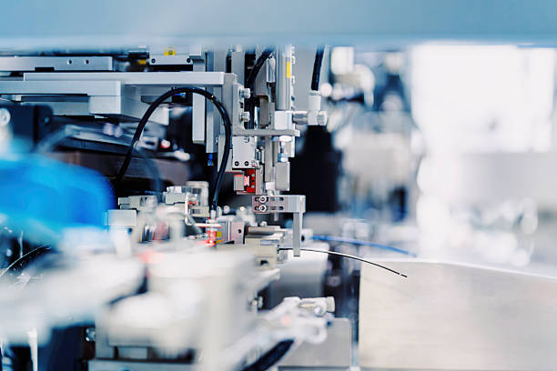 istock The robotic arm is working in the factory. 2253127863