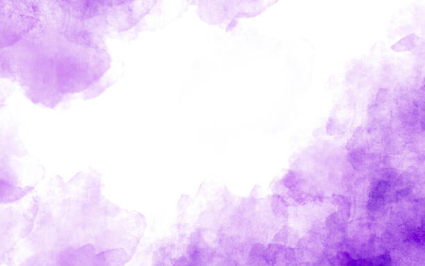 istock Abstract Purple Watercolor Background with Copy Space 2253129132