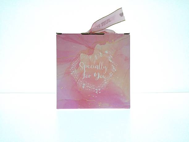 istock Elegant Pink Present Box with Ribbon – Special for You Message 2253135918