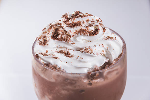 istock Close Up of Chocolate Milkshake with Whipped Cream 2253142766