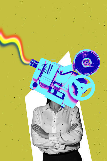 istock Banner image artwork pop trend collage of bodyless human instead head camera crossed hands capture photographing cadre concept 2253154274