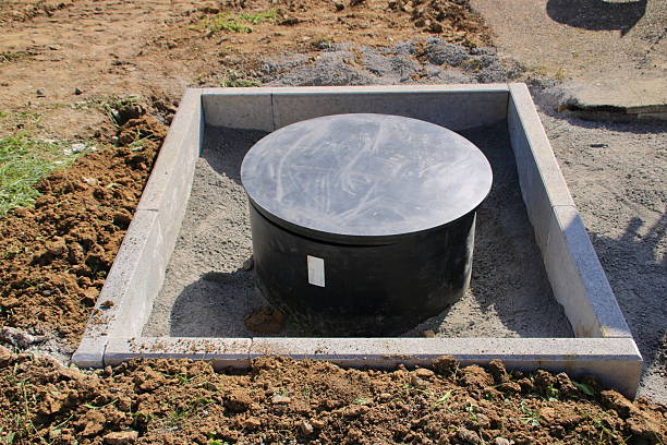 istock The finished plastic shaft is enclosed with storage plates 2253158176