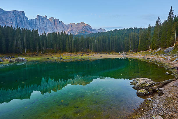 istock Carezza lake, Val di fassa, Dolomites, Alps 2253159596