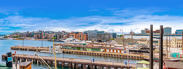 istock Oslo Norway harbor skyline at Pipervika bay 2253163710