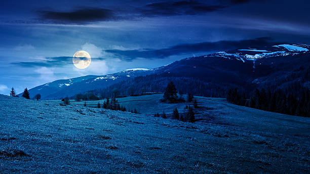 istock beautiful spring landscape in mountains at night 2253167345