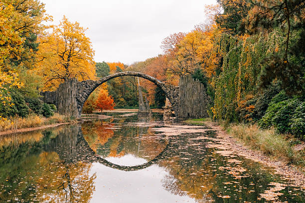 istock Rakotz Bridge Rakotzbrucke, Devil's Bridge in Kromlau, Saxony, Germany. 2253174202
