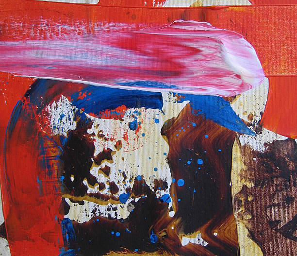 istock Colorful grunge acrylic painting with thick brushstroke textures 2253175731