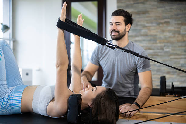 istock Couple Sharing a Pilates Experience Together 2253176132