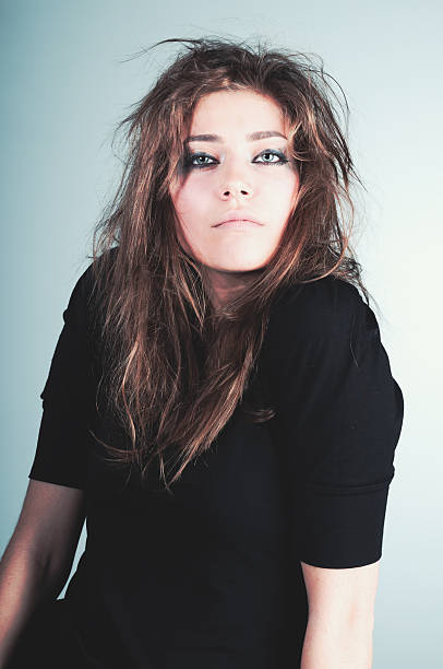 Beautiful young woman at studio
