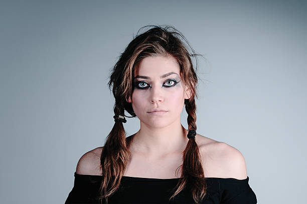 Beautiful young woman at studio