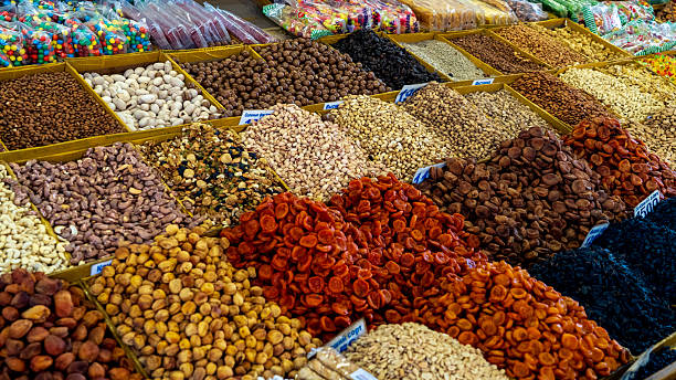 istock Breads and Nuts for Sale in Osh Bazaar 2253178994