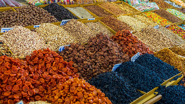 istock Breads and Nuts for Sale in Osh Bazaar 2253179044