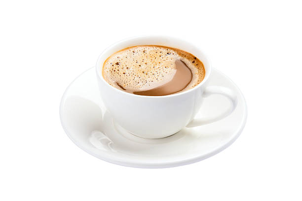 istock A cup of cappuccino on a white background 2253181891