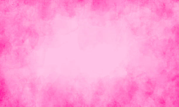 istock Vivid Pink Watercolor Background with Copy Space 2253186414