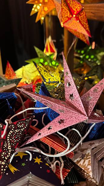 istock paper Christmas crafts stars 2253190628