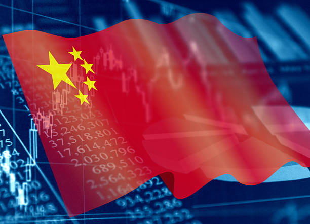istock Business Image: Financial Graph and Chinese flag 2253192065