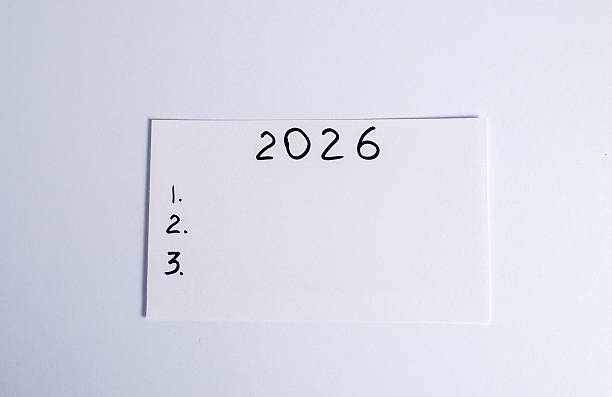 istock 2026 goals planning list on white paper with copy space 2253203481