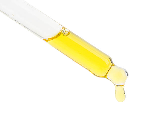istock Dripping tincture from pipette isolated on white 2253207825