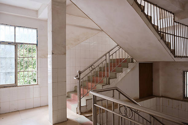 istock staircase In a house that is about to be demolished 2253210360